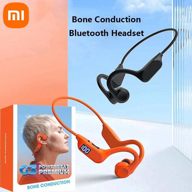 XIAOMI-auriculares G3 de conducción ósea, inalámbricos por Bluetooth, deportivos, IPX8, resistentes al agua, reproductor de MP3, con micrófono