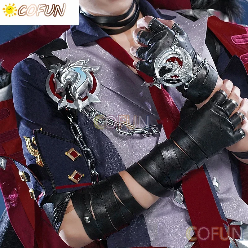 COFUN Game Genshin Impact Wriothesley Cosplay Costume Suit Gorgeous Handsome Halloween Party Role Play Outfit Men S-3XL