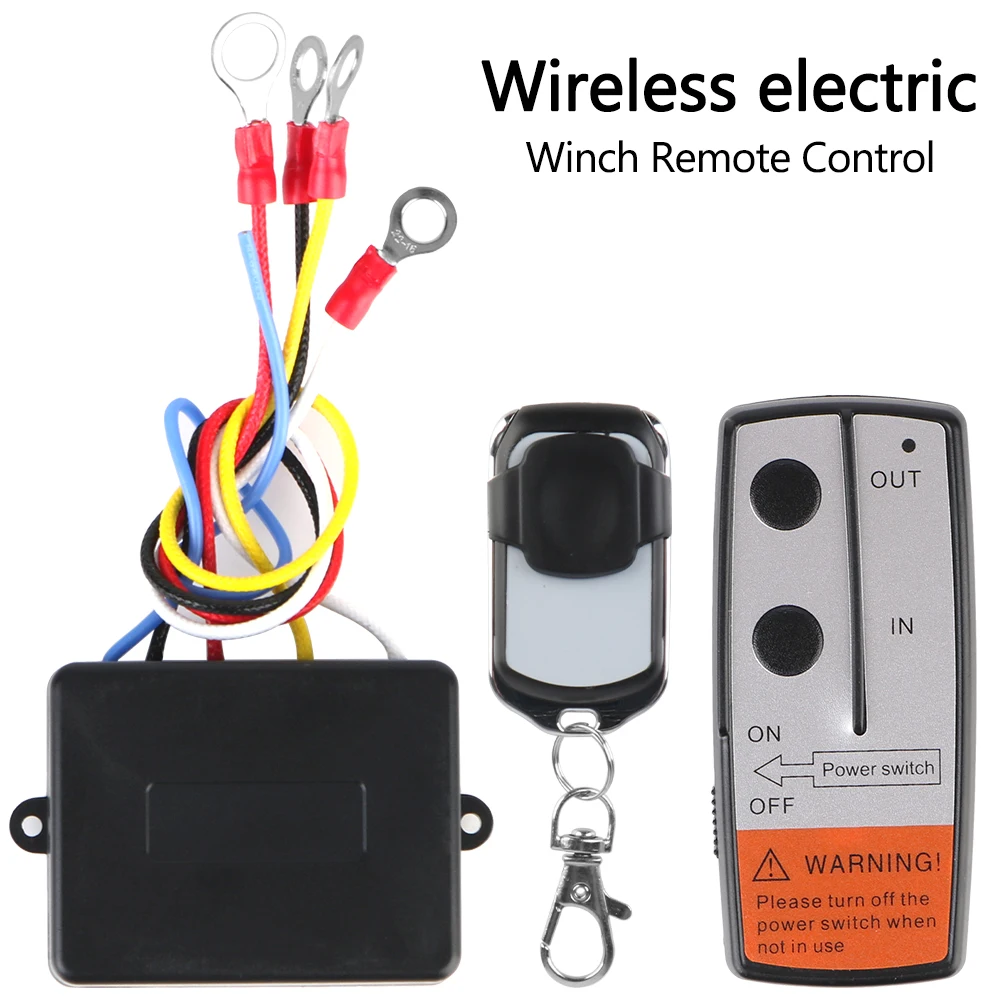 For Jeep Off-road ATV Trailer Wireless Winch Remote Control Kit Switch Controller 12V 24V Wireless electric Winch Remote Control
