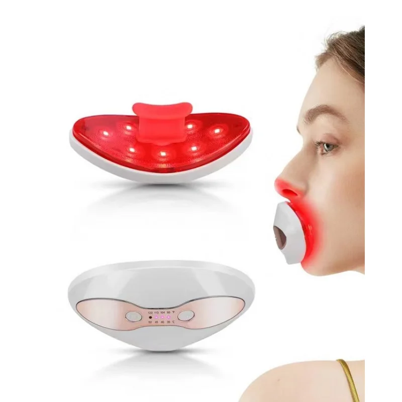 Plumper de labios eléctrico LED rojo, dispositivo de cuidado de labios para uso doméstico, dispositivo para el cuidado de los ojos