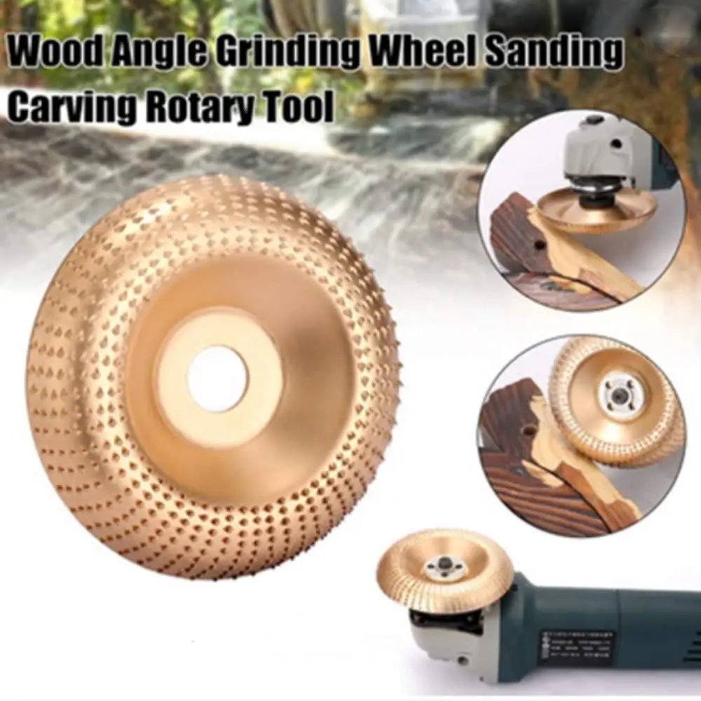 Wood Polishing Grinding Shaping Disc for Carpentry Angle Grinder,Wood Grinding Wheel Rotary Disc Sanding Carving Abrasive Disc
