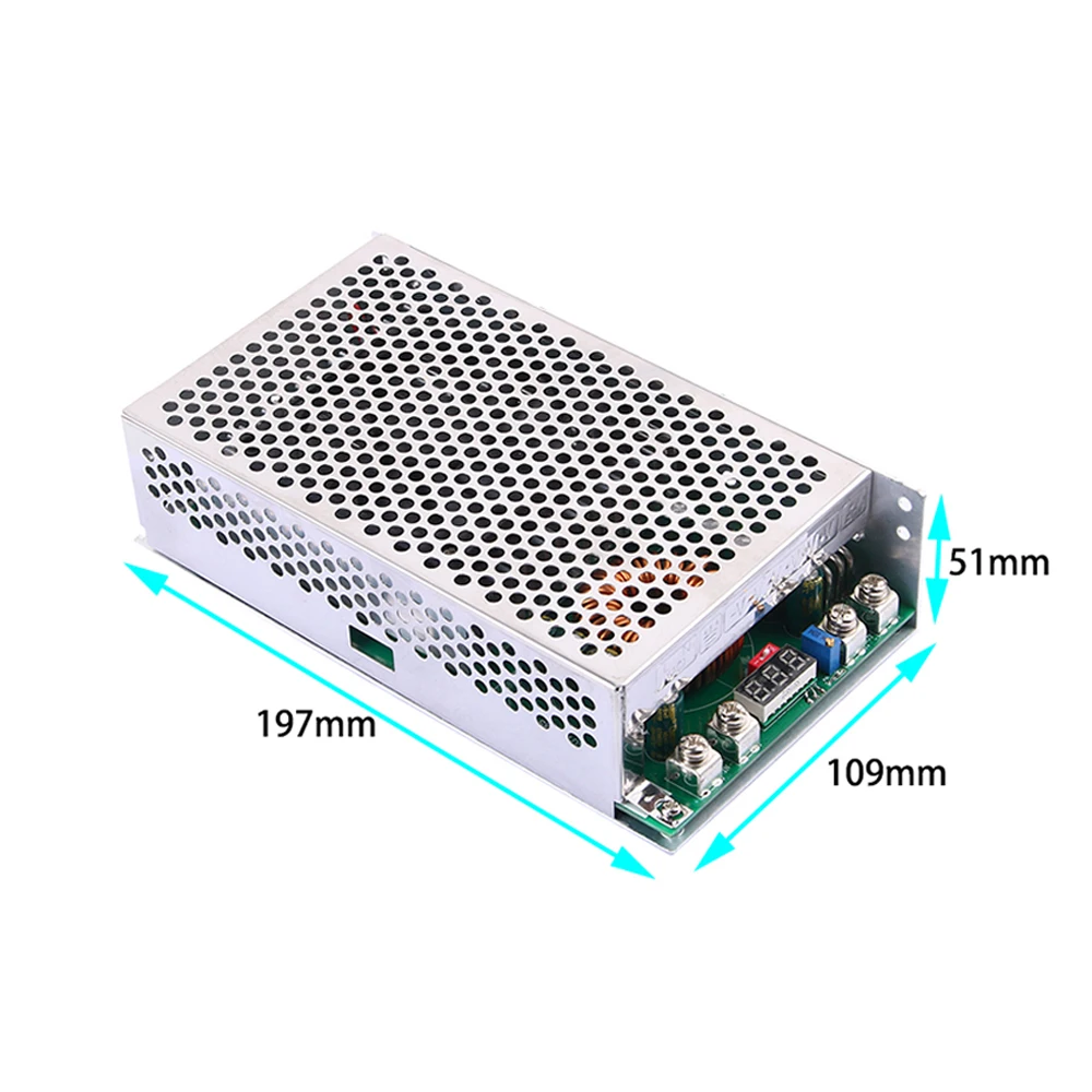 1500W DC Adjustable Voltage Reduction Module Converter DC25-90V to DC2.5V-60V Power Supply Module Voltage Regulator