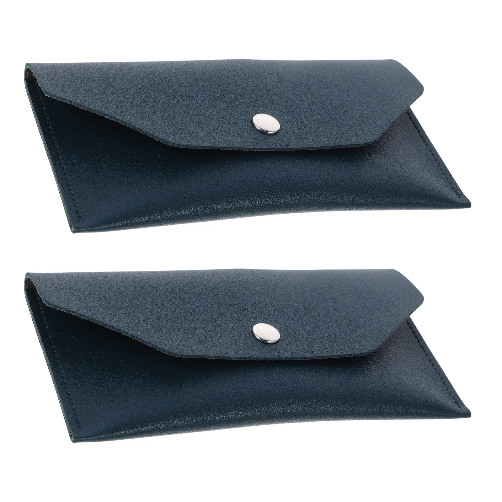 2 قطعة محفظة النقود المال المنظم سليم بولي Snap المفاجئة إغلاق الحقيبة للفواتير بطاقات قابلة لإعادة الاستخدام المغلفات حامل مستندات السفر النفقات #1