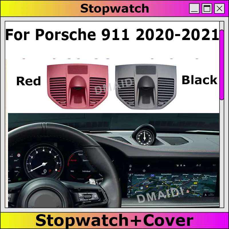 

Car Stopwatch Sport Chrono For Porsche 911 2020-2021 Interior Center Dashboard Clock Compass Time Electronic Meter Clock