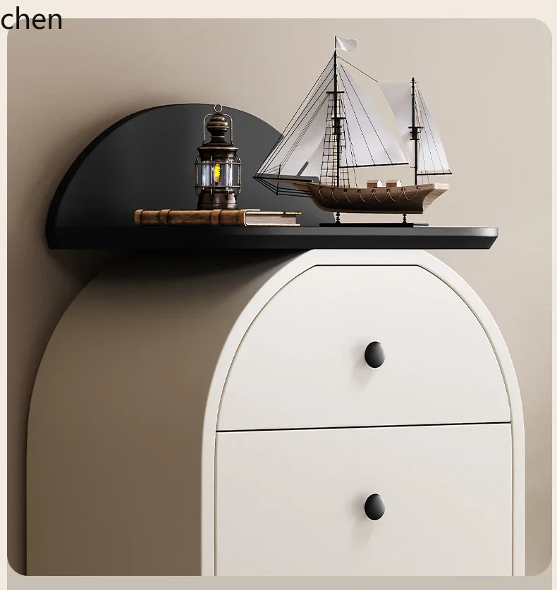 

solid wood four-chest cabinet, bedside storage against the wall, storage cabinet, retro cabinet