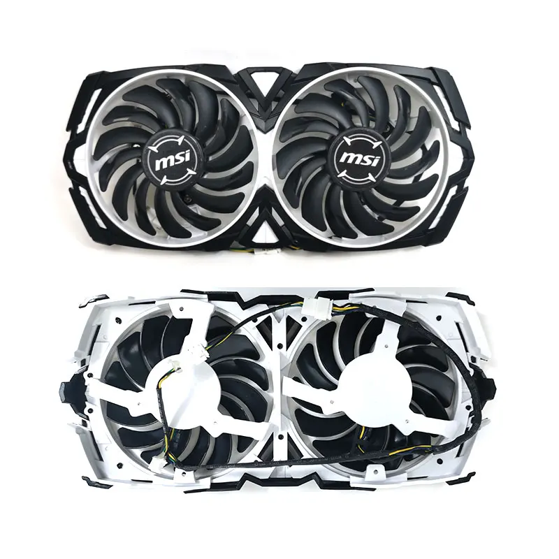 MSI RX 470 480 570 580 Armored Cooling Fan Original 87mm PLD09210S12HH 4-pin RX580 RX570 Graphics Card Heat Sink Set