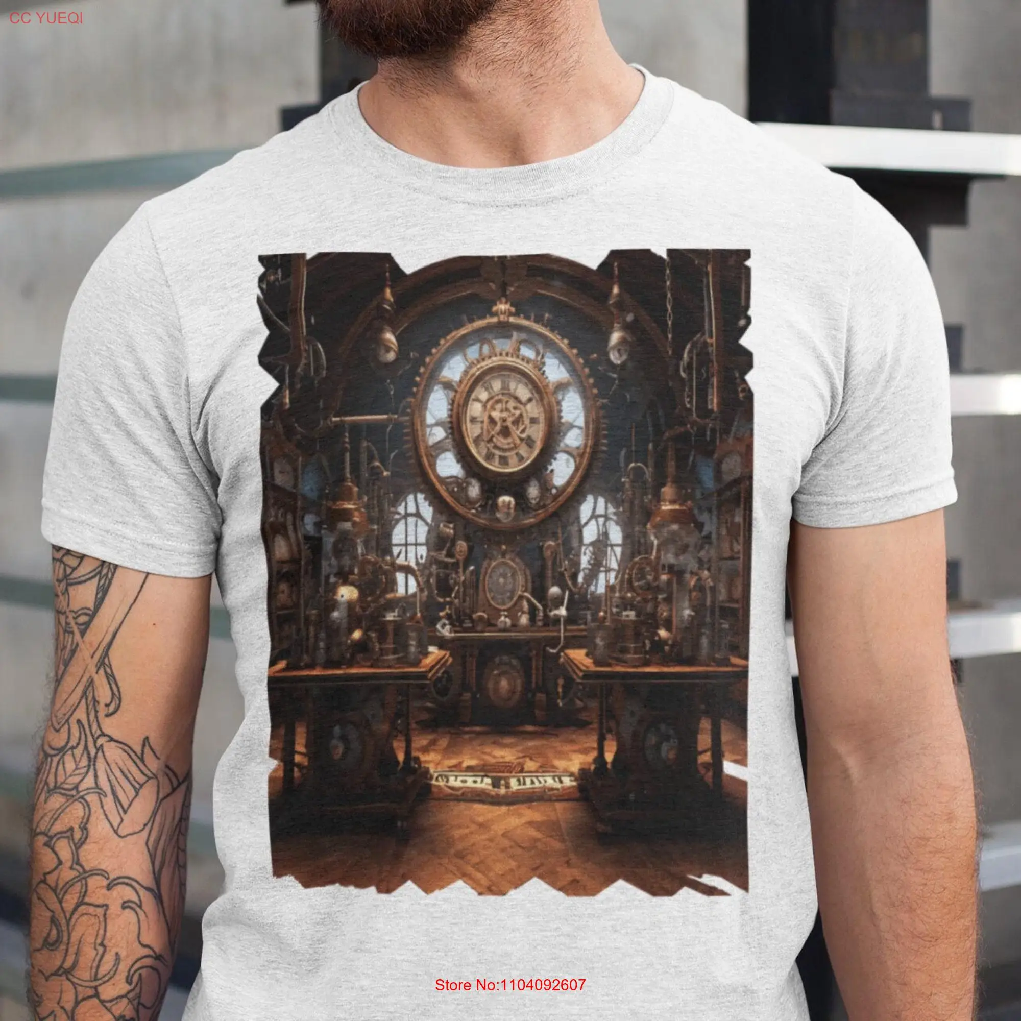 Steampunk Temporal Workshop T Shirt long or short sleeves