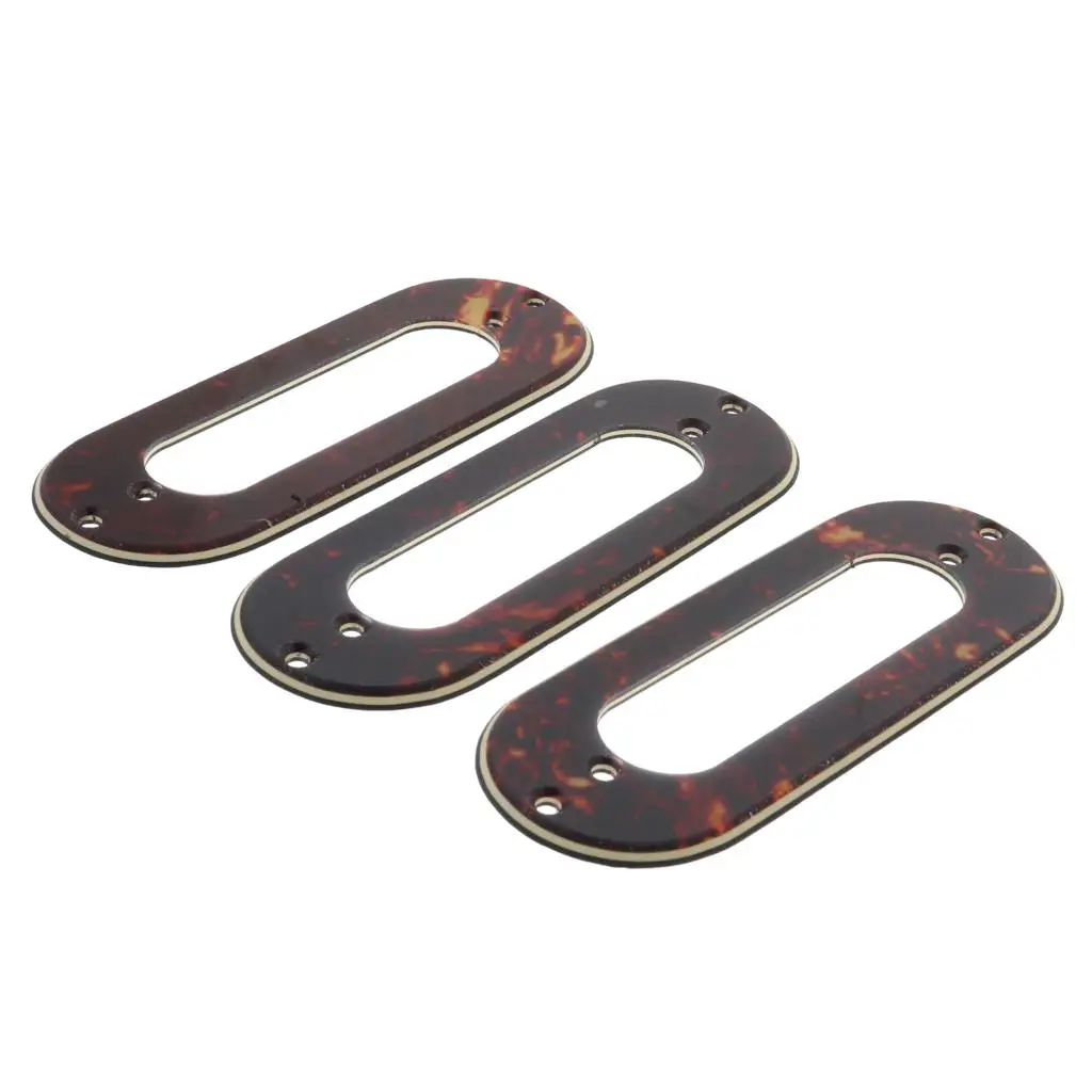 Pickup Frame Mounting Ring Set for Single Coil Electric Guitar Durable Plastic Accessory for Music Instruments