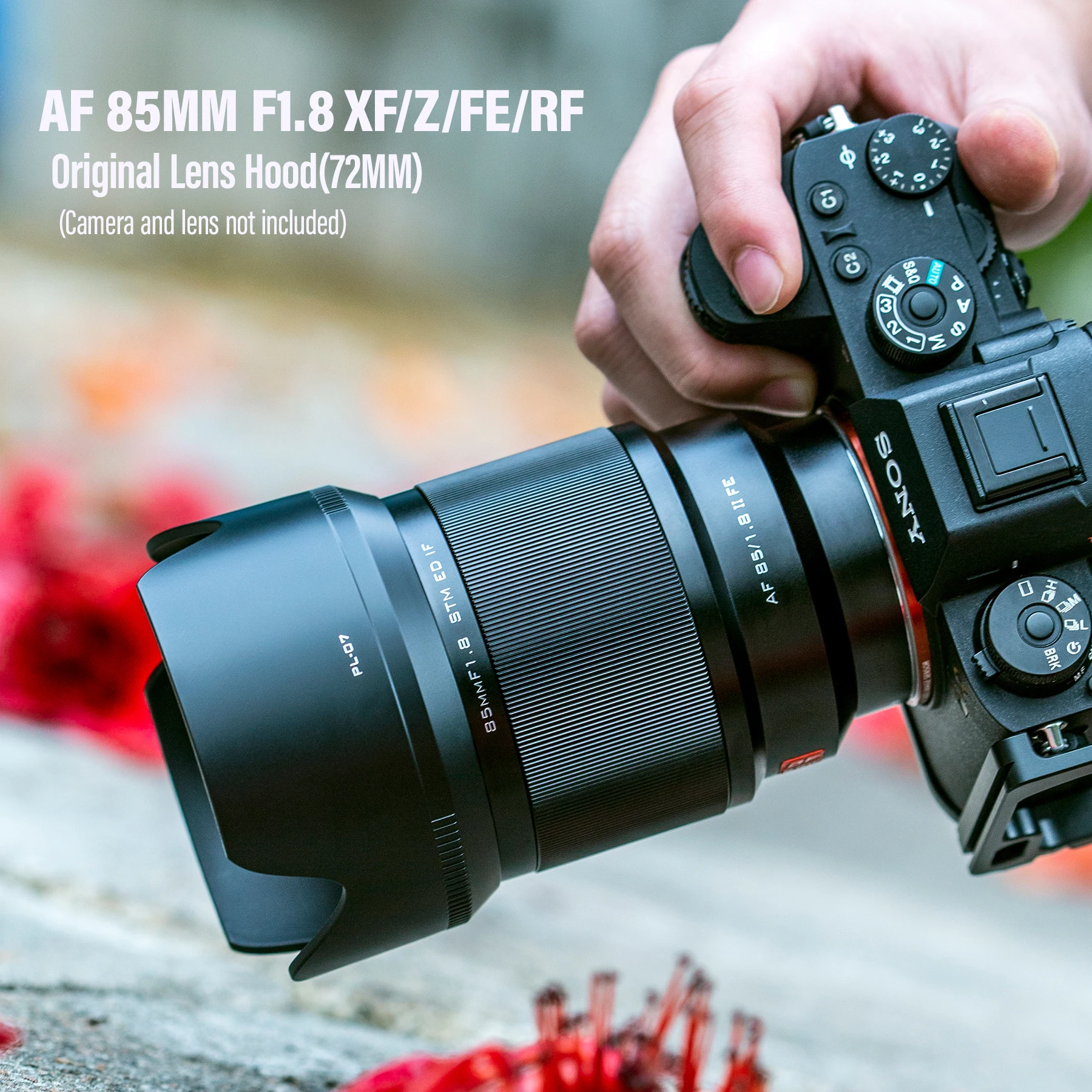 Viltrox 72mm 52mm 55mm Original Camera Lens Hood For Viltrox Sony E Mount Fuji Fujifilm X Mount Nikon Z Mount Lens