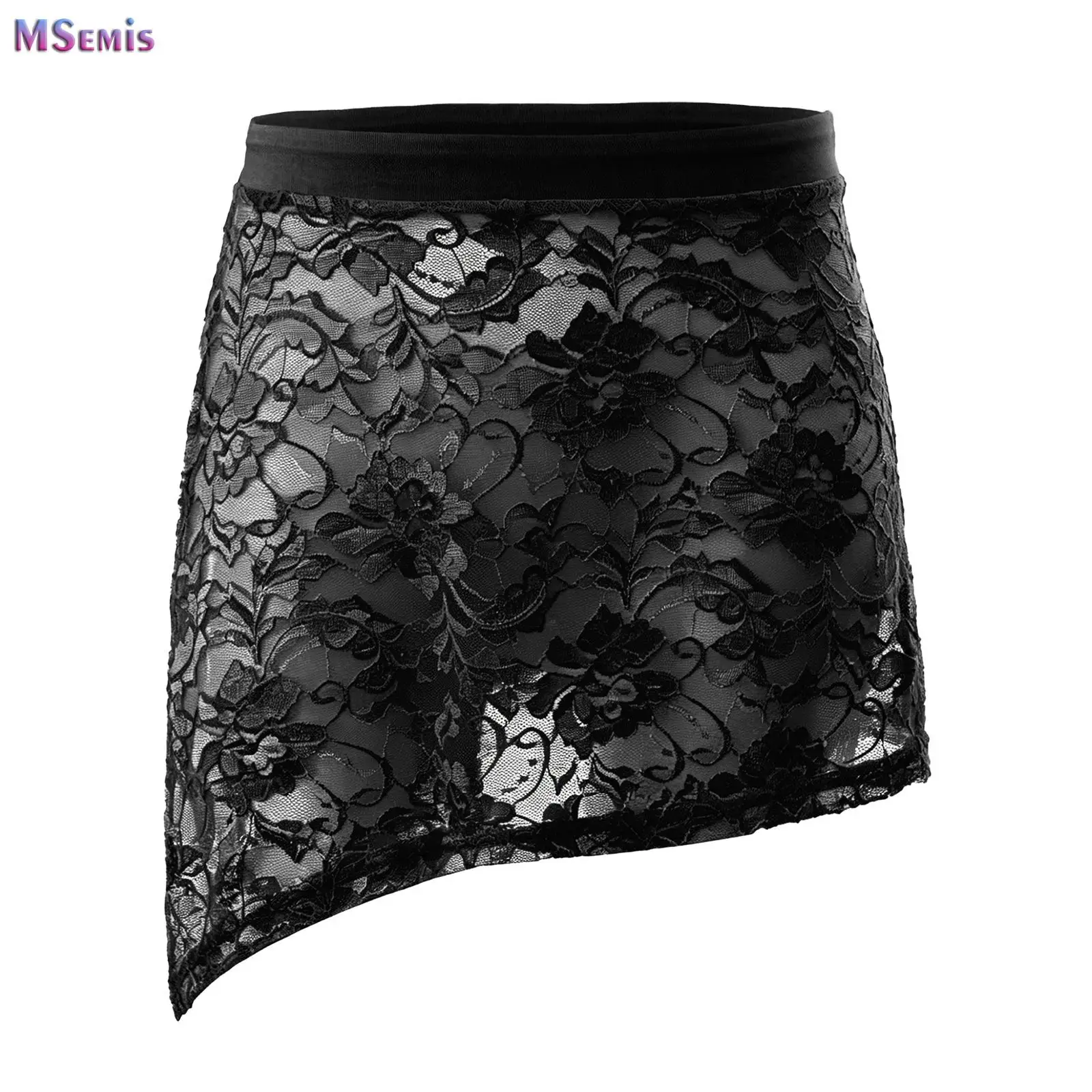 

Kids Ballet Skirts for GirlsDance Skirt Dress Black Ballet Tutu Ballerina Dancewear Side Split Ballet Short Skirt