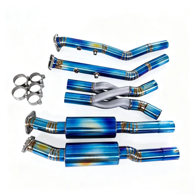 High Quality Suitable for 2014-2025 5.0L 3.5L Titanium Equal-Length Z-Pipe Exhaust System with Resonator Performance Style