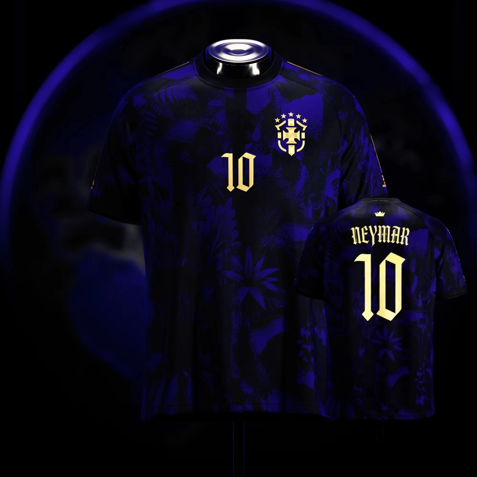 2026 Neymar #10 Brazil Heritage Football Jersey Breathable Quick-dry Summer Casual Men Women and Children Family Version