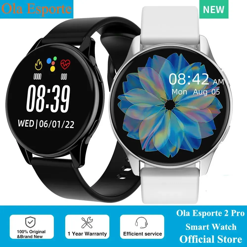 

Ola Esporte Smart Watch Full Round Smartwatch Men Bluetooth Call Smart Watch Women Fitness Bracelets DIY Faces IOS Android Phone