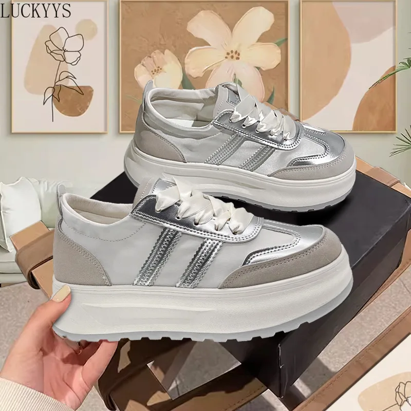 

Silver Pink Women Golfer Training Shoes Non-slip Turf Golf Practice Sneakers Comfortable Female Athletic Golfing Jogging Shoes