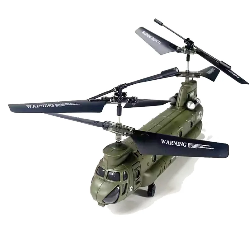 Controle Remoto Simulação Helicóptero Modelo, S026h Hélice Dupla Transporte Aeronaves, RC Helicópteros Brinquedos, Presente