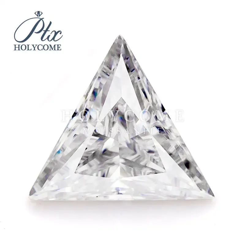 Holycome Moissanite D VVS1 Gra Certificated  Triangle Cut Loose Gemstone Moissanite Accept Customization News Free Shipping