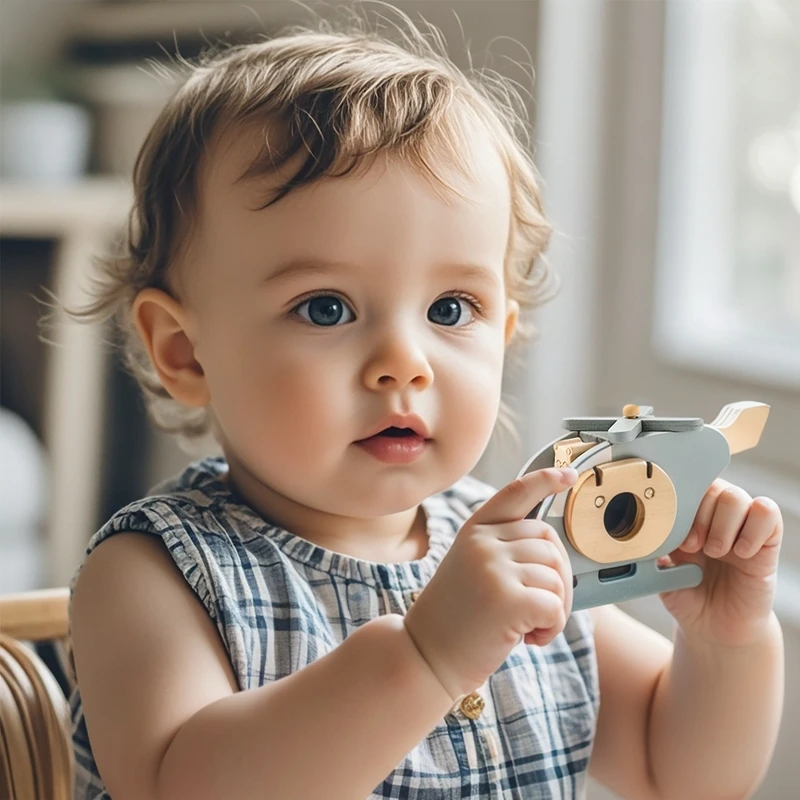 Juguetes Montessori para bebé, modelo de avión de madera, juguete de avión de madera para bebé, juguetes de adorno de madera, bloques, juguetes para bebé empujados, regalos