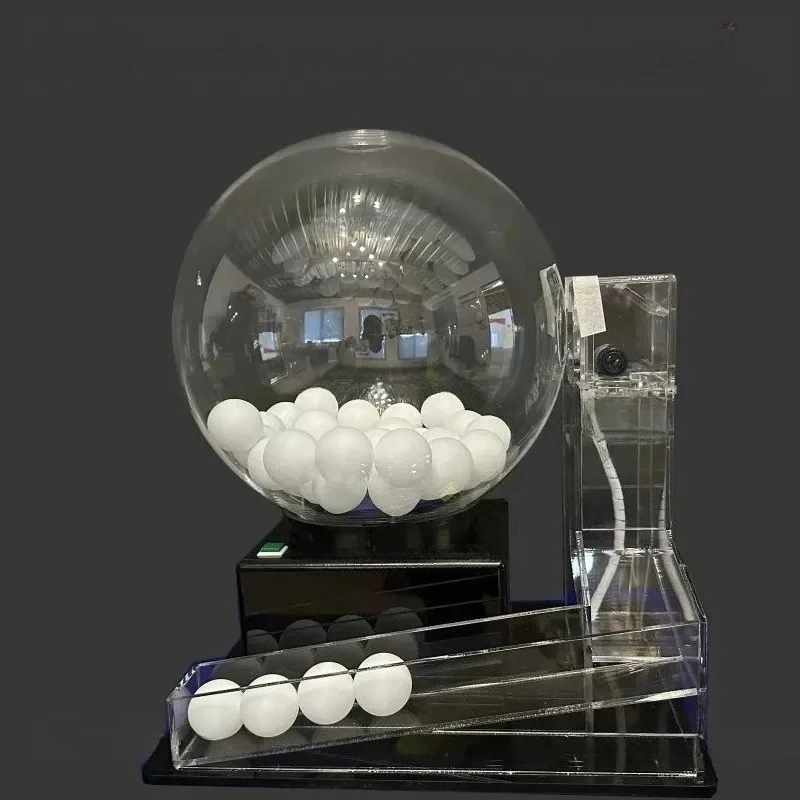 Automatic Lottery Ball Machine 60 100 Ball Shaker for Prize Drawing Raffle Tabletop
