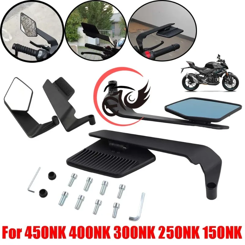 

Para CFMOTO CF MOTO 450NK NK450 300NK NK300 250NK NK250 accesorios espejo retrovisores Stealth Winglets espejo giratorio lateral