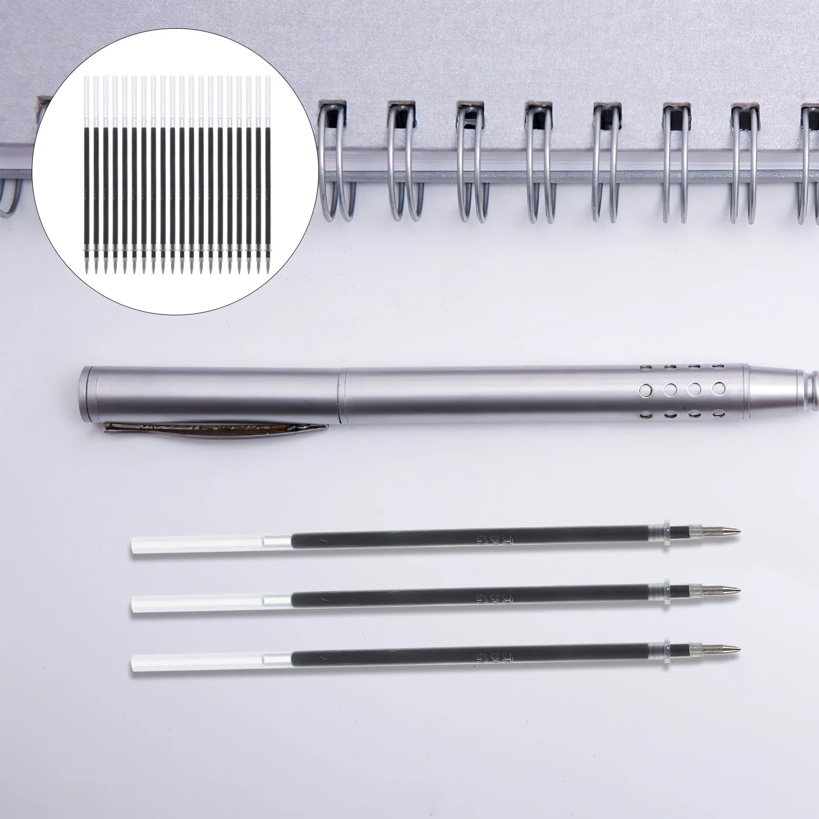 

Набор из 24 черных гелевых стержней для ручек: тонкий наконечник, гладкое письмо, быстросохнущие чернила для экзаменов, офиса, школы, письменных принадлежностей для студентов