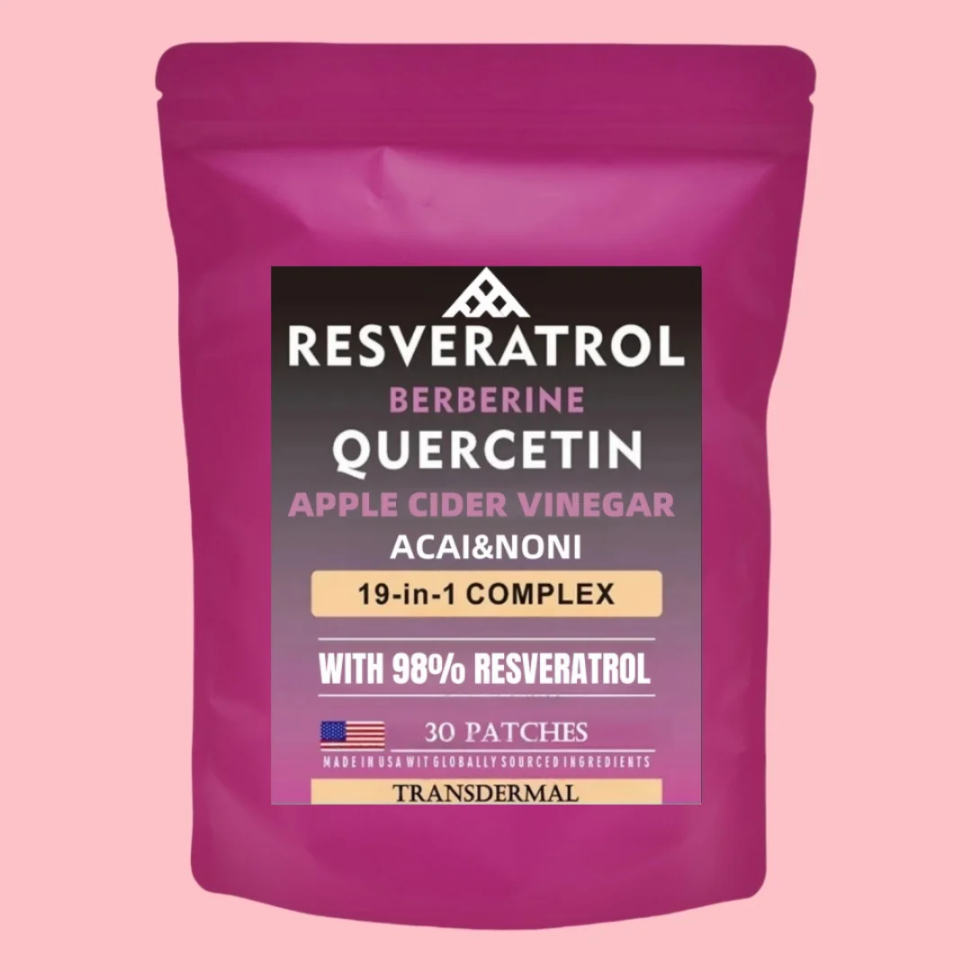 

Resveratrol Transdermal Patches with Quercetin Berberine Milk Thistle Anti-Aging 30 Patches