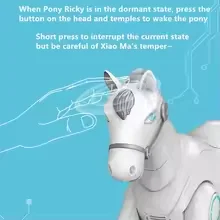 Rc robô inteligente interativo de controle remoto cavalo diálogo inteligente cantando dança brinquedos animais crianças brinquedos educativos presente