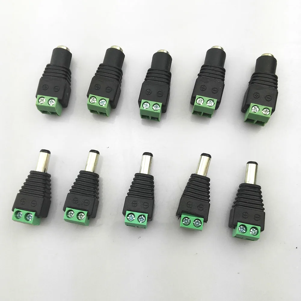 1 paar Coax Cat5 Zu Bnc DC Stecker + Buchse Stecker Adapter Coax BNC UTP Für CCTV Kamera video Balun Stecker C3