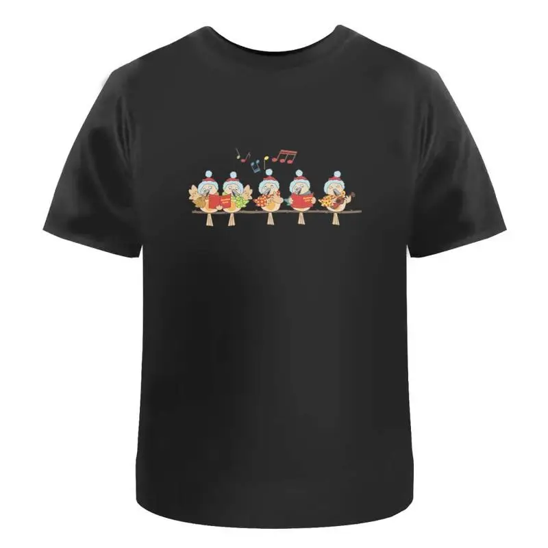 

Christmas Birds' T Shirt 100 Cotton S Xxl Ta040357