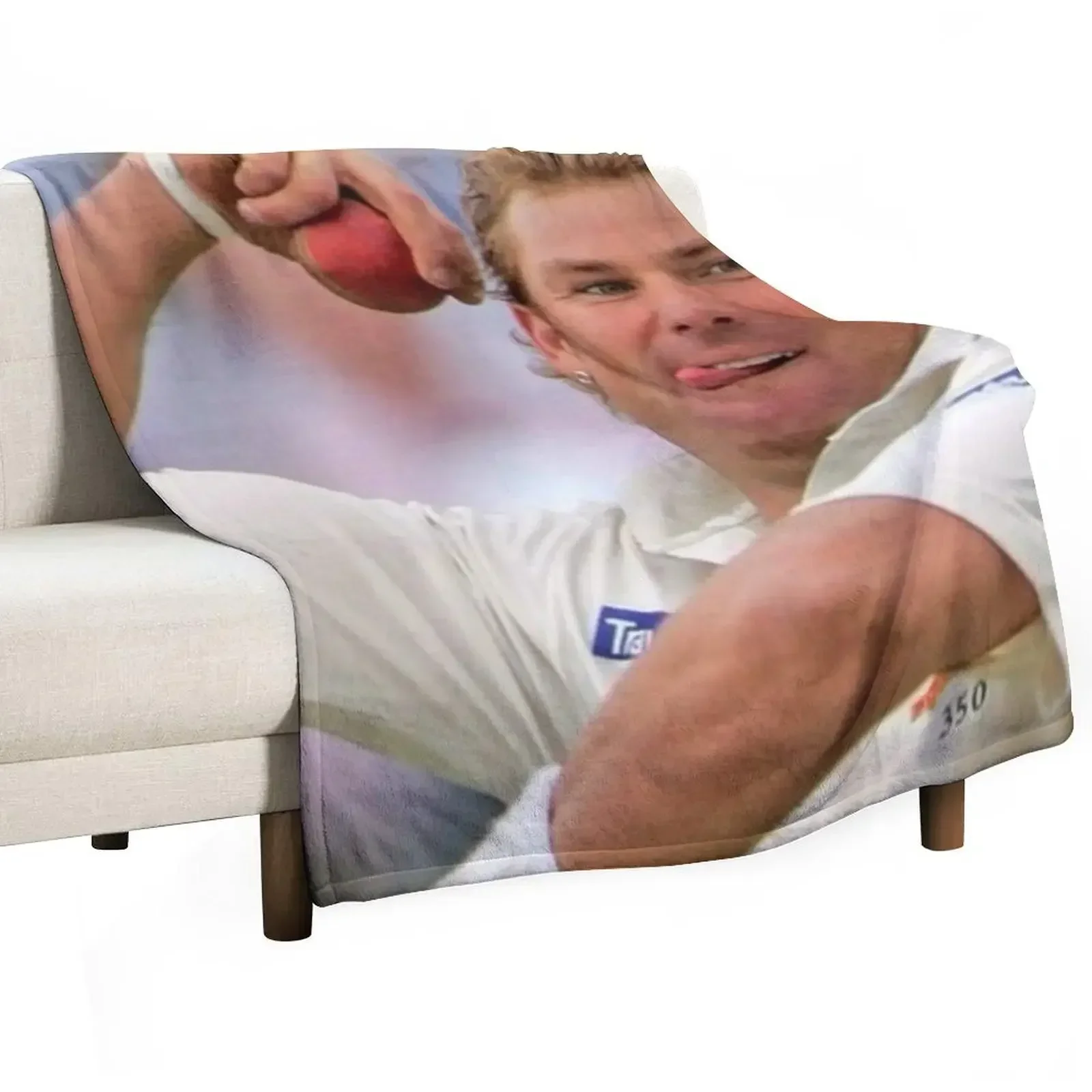 Shane Warne 1#041022 Throw Blanket Decoratives Tourist Winter beds Blankets