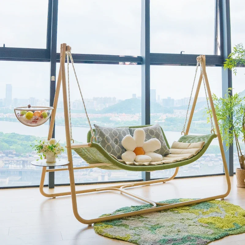 

Stroking cats swing indoor balcony hanging chair outdoor patio chair