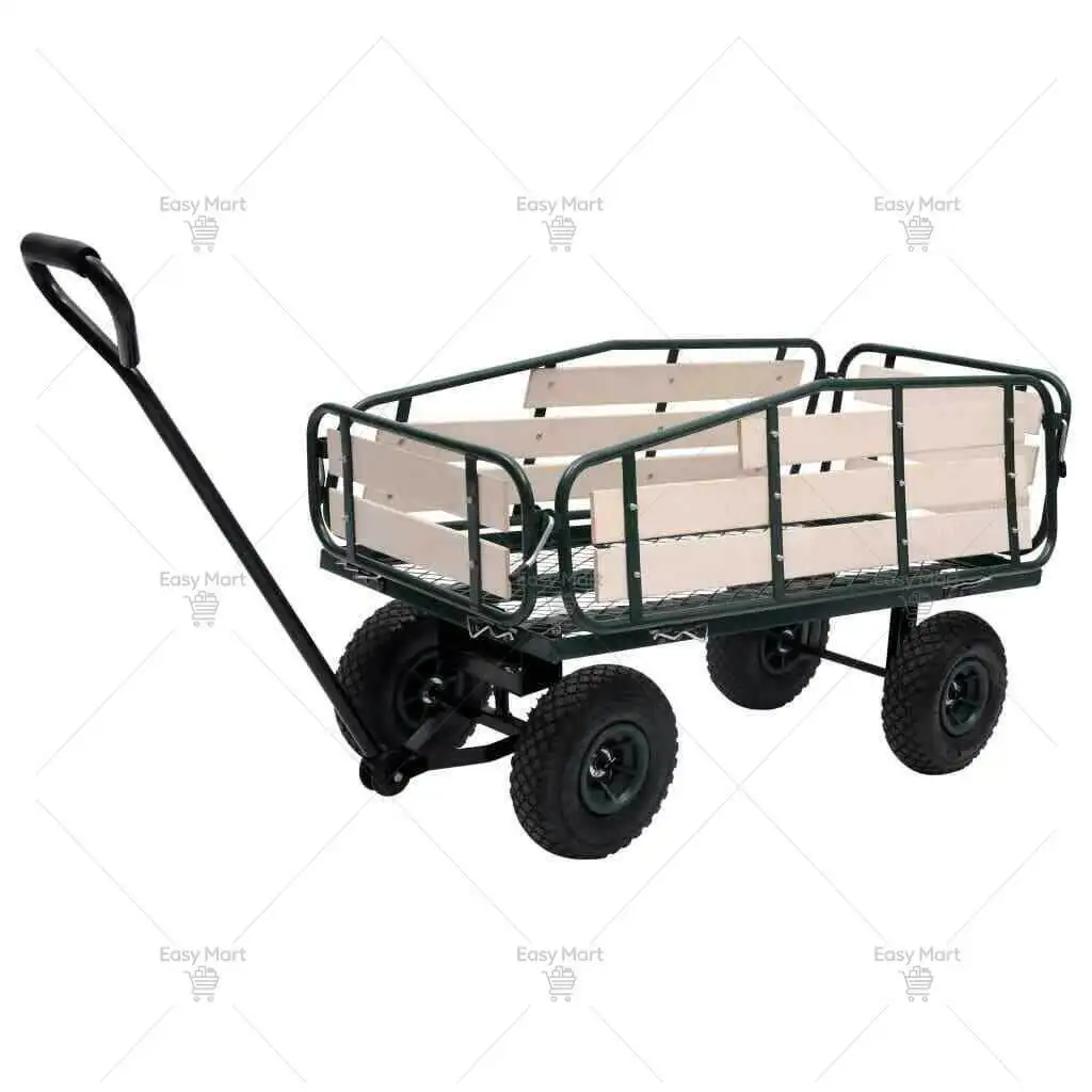 Household multi-functional garden tool cart four-wheel trailer trolley plastic dump truck