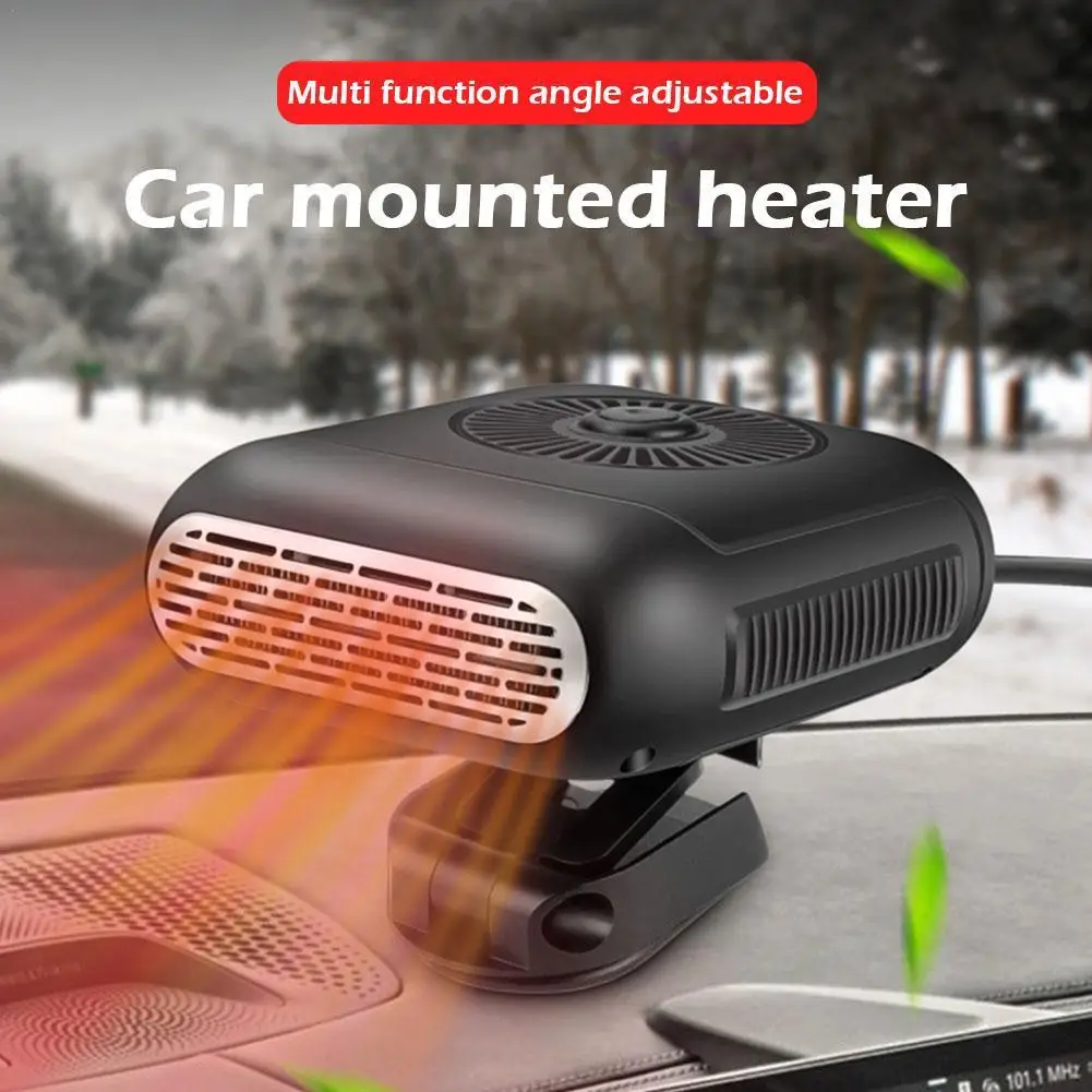 Universal Car Heater 12V/24V Electric Cooling Heating Fan Electric Heater Fan Windshield Defogging Demister Defroster Car Suppli