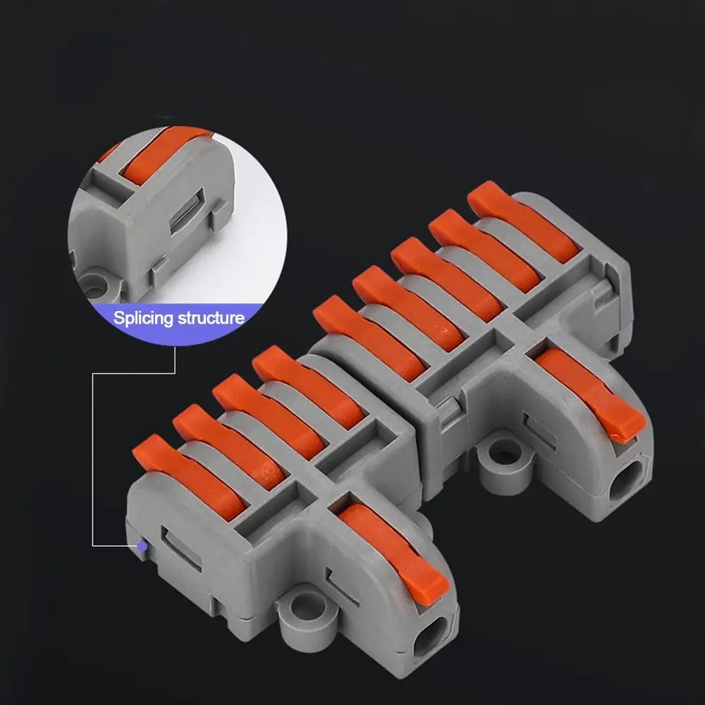 Wire Connector Quick Terminal Block Compact Splice Electrical Connectors Quick Electrical Cable Splice Electrical Supplies