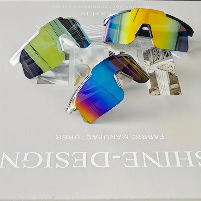 Outdoor-Sportsonnenbrille Fahrrad- und Modische Freizeitbrille Fahrradbrille für Männer und Frauen Modische Sonnenbrille mit Windschutz