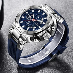 Lige 2024 novo relógio de luxo dos homens moda militar quartzo relógios pulso esportes à prova dwaterproof água relógios luminosos relógio reloj hombre