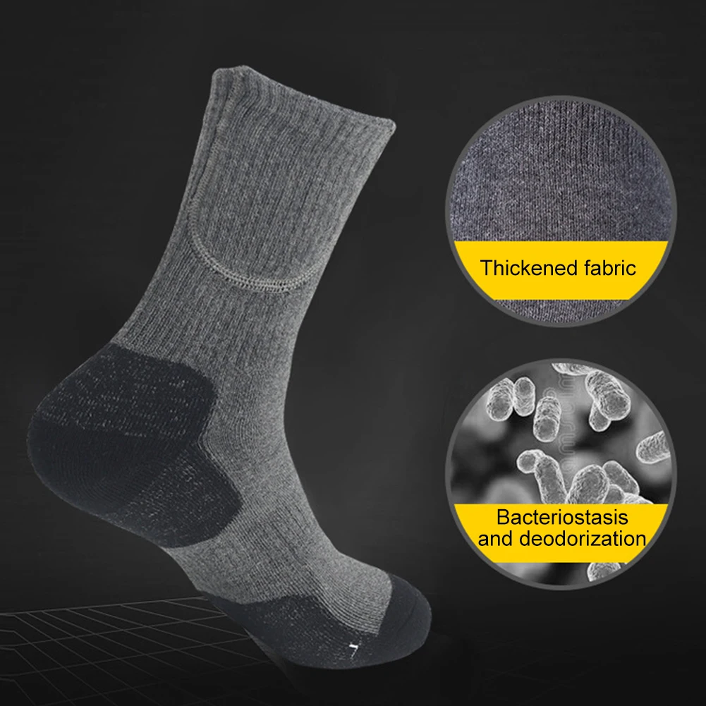 

Thermal Sock Unisex Electric Heated Socks Washable Rechargeable Heated Socks Cozy Thickened for Sports Skiing Accessories