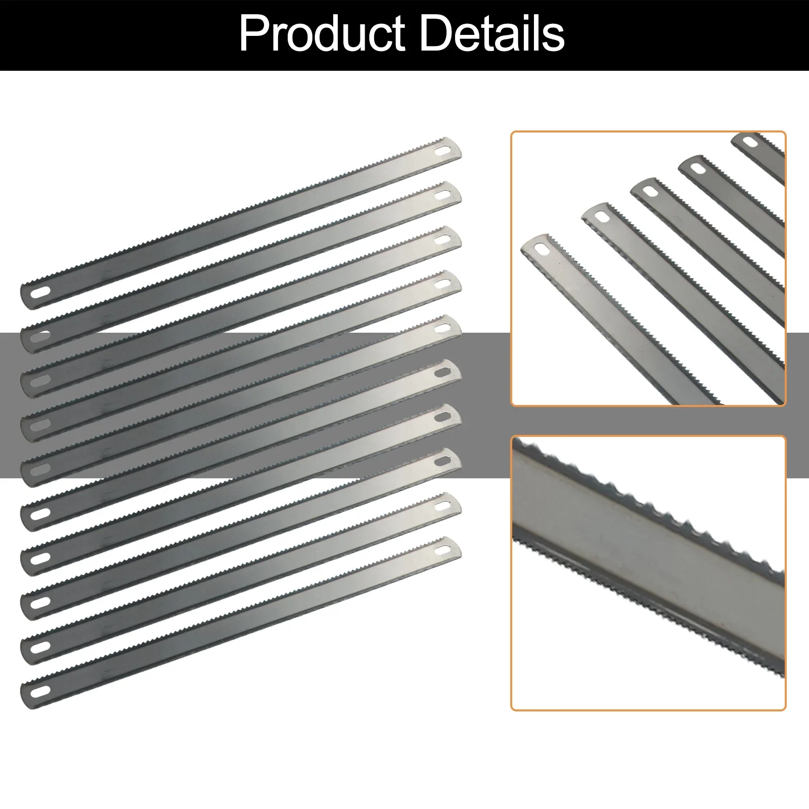 10 pçs dupla face lâmina de serra de aço lâmina de serra de corte de cerâmica scratcher para madeira plástico jigsaw folhas corte de metal multitoo