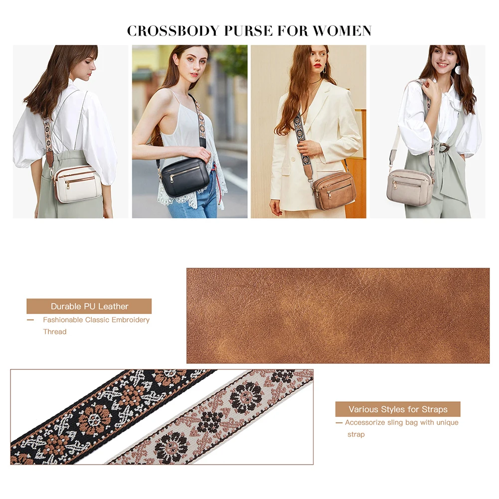 Bolsa tiracolo feminina pequena e elegante, quadrada, de couro sintético, com alça larga, casual, para lazer, para o dia a dia, namoro