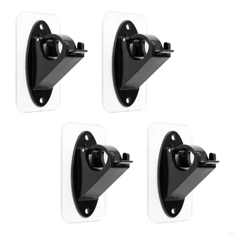 New Individual Adhesive Rod Brackets, None Drill Needed Curtain Rod Holders X3UC