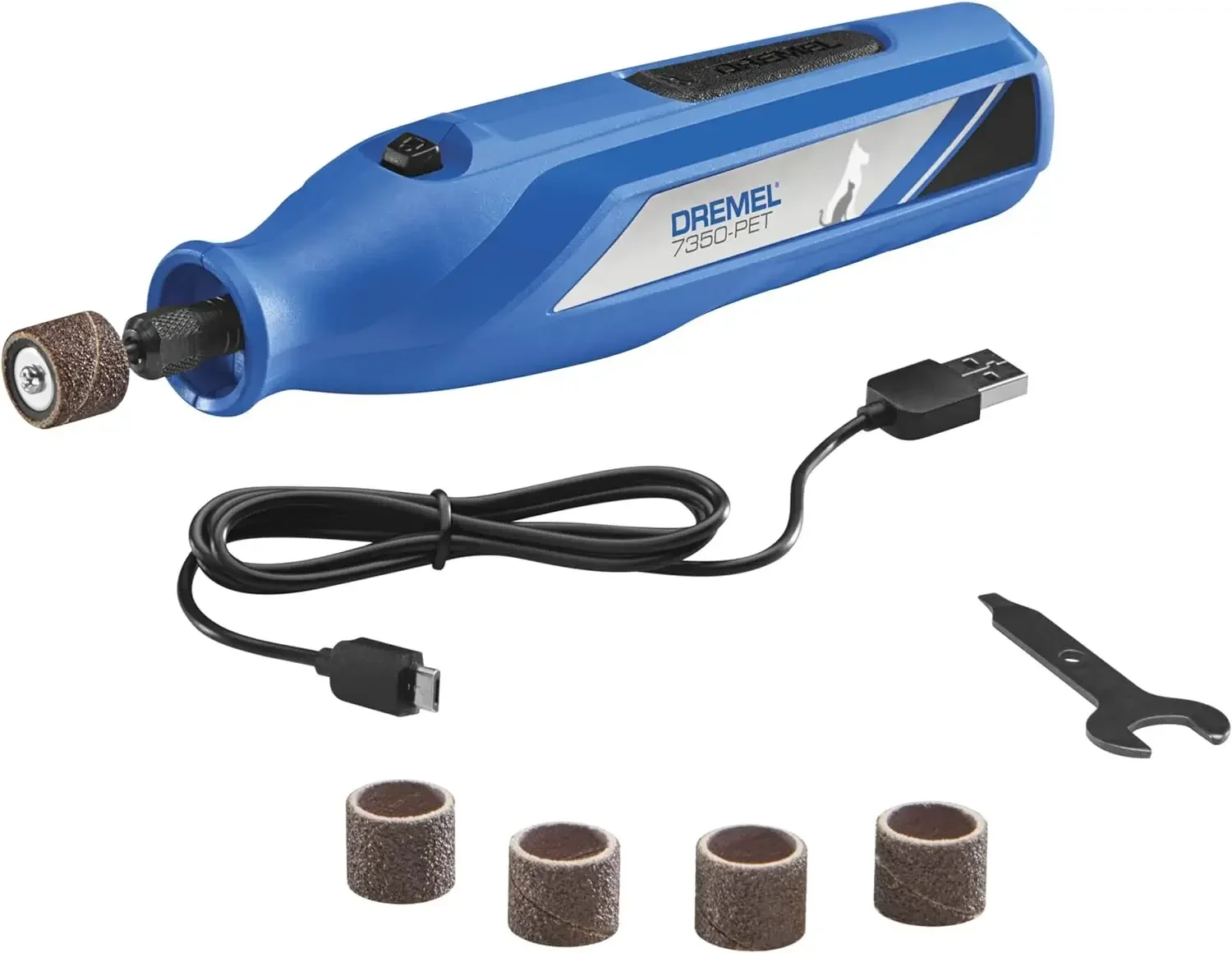 

7350-PET 4V Pet & Dog Nail Grinder, Easy-To-Use & Safe Nail Trimmer, Professional Pet Grooming Kit - Works on Large, Medium