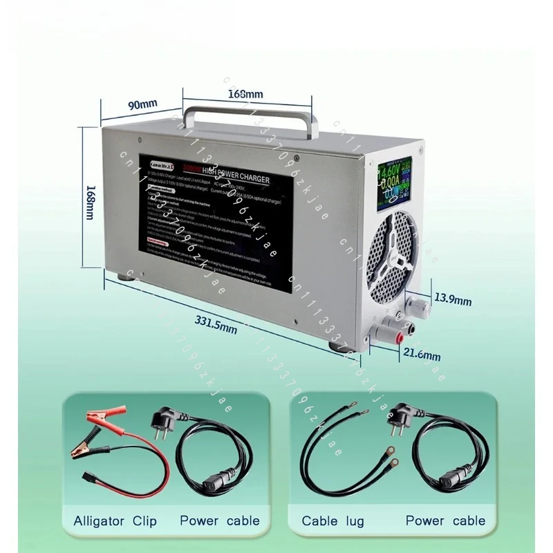 Adjustable LifePO4 Charger 0-60V 0-50A Power 3000W 0-120V 0-25A  Supply 12V 24V 36V 48V 60V 72V 84V Battery Charger Lifepo4