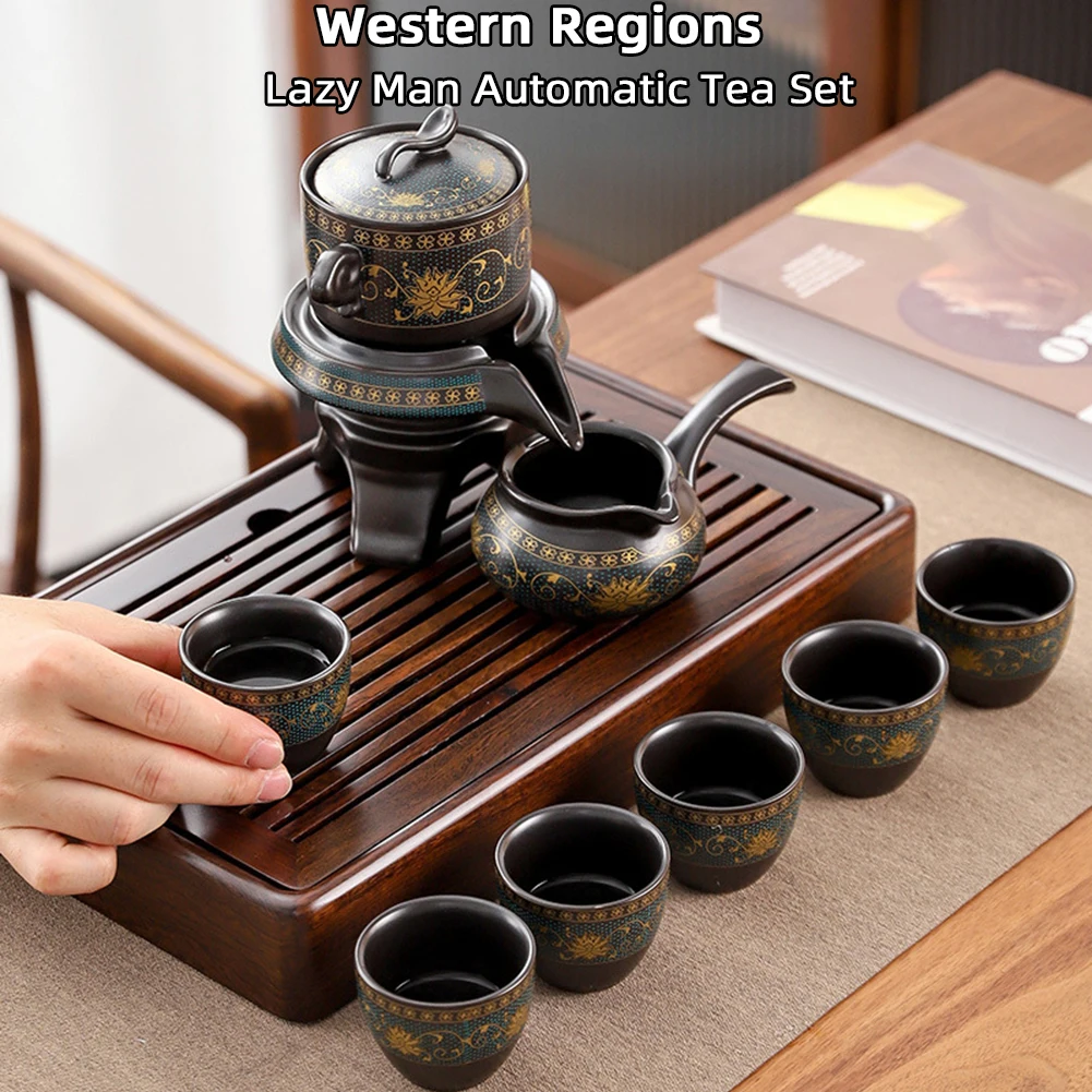 

For Chinese Tea Set Ceramic Kungfu Tea Set With Pattern Tea Pot And Cup Kit Multifunctional Travel Teapot Gift For Friends Famil