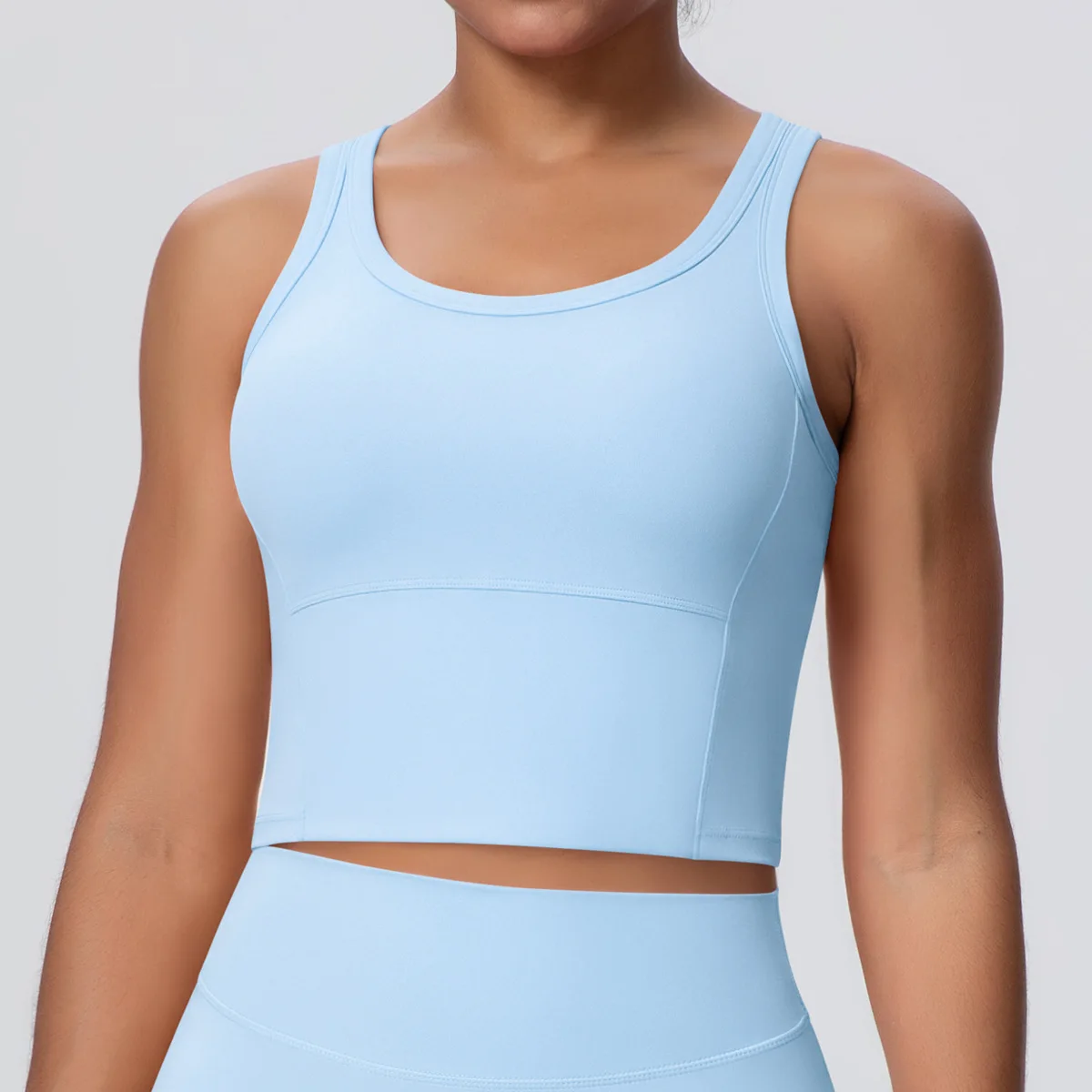 1 قطعة المرأة جمع عارية يشعر تجريب سترة يوجا لصيف رياضة اللياقة البدنية الجري للصدمات اليوغا الملابس الداخلية مع وسادة الصدر #3