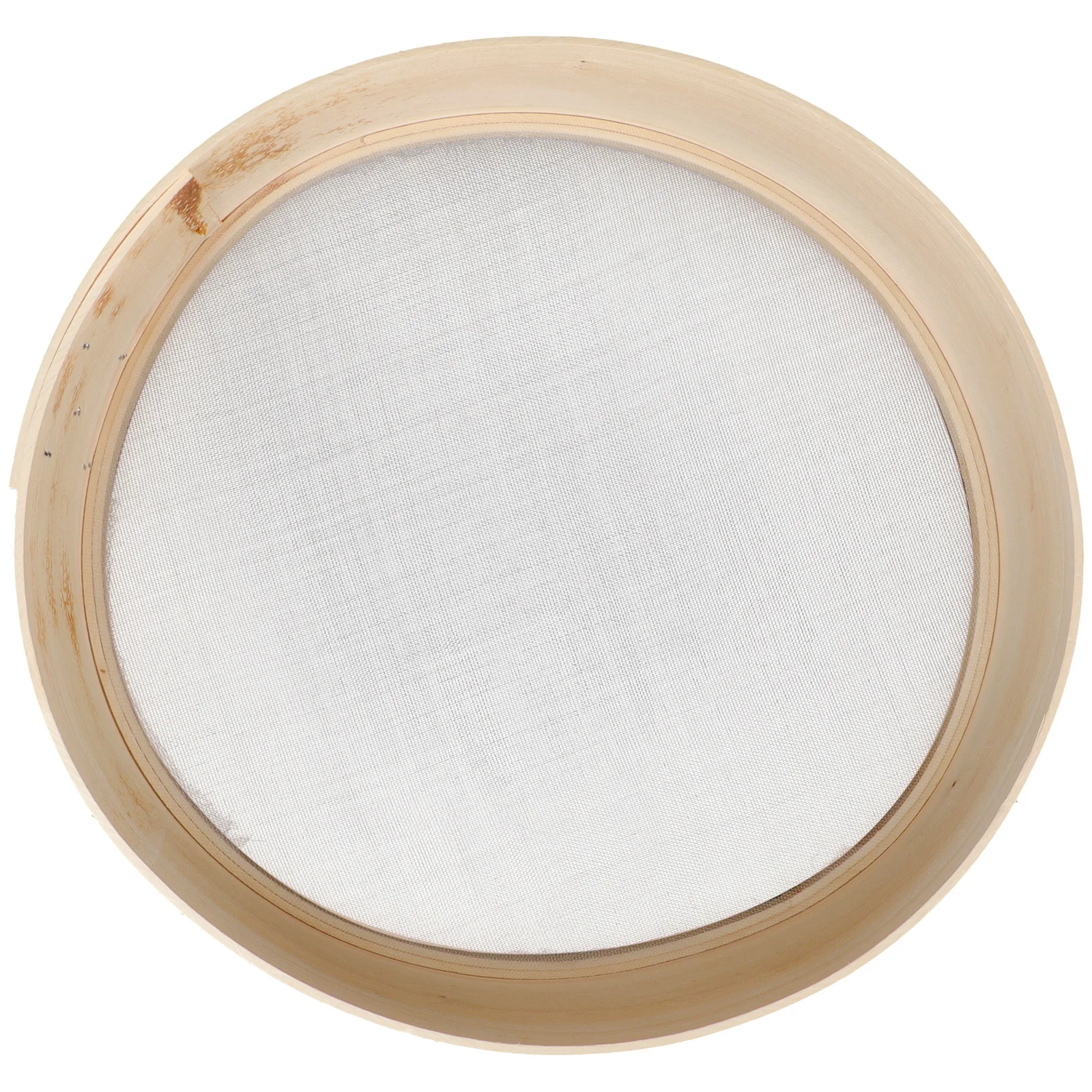 

Kitchen Soy Milk Filtration Sieve for Baking Round Sifter Matcha Flour Filter Wooden