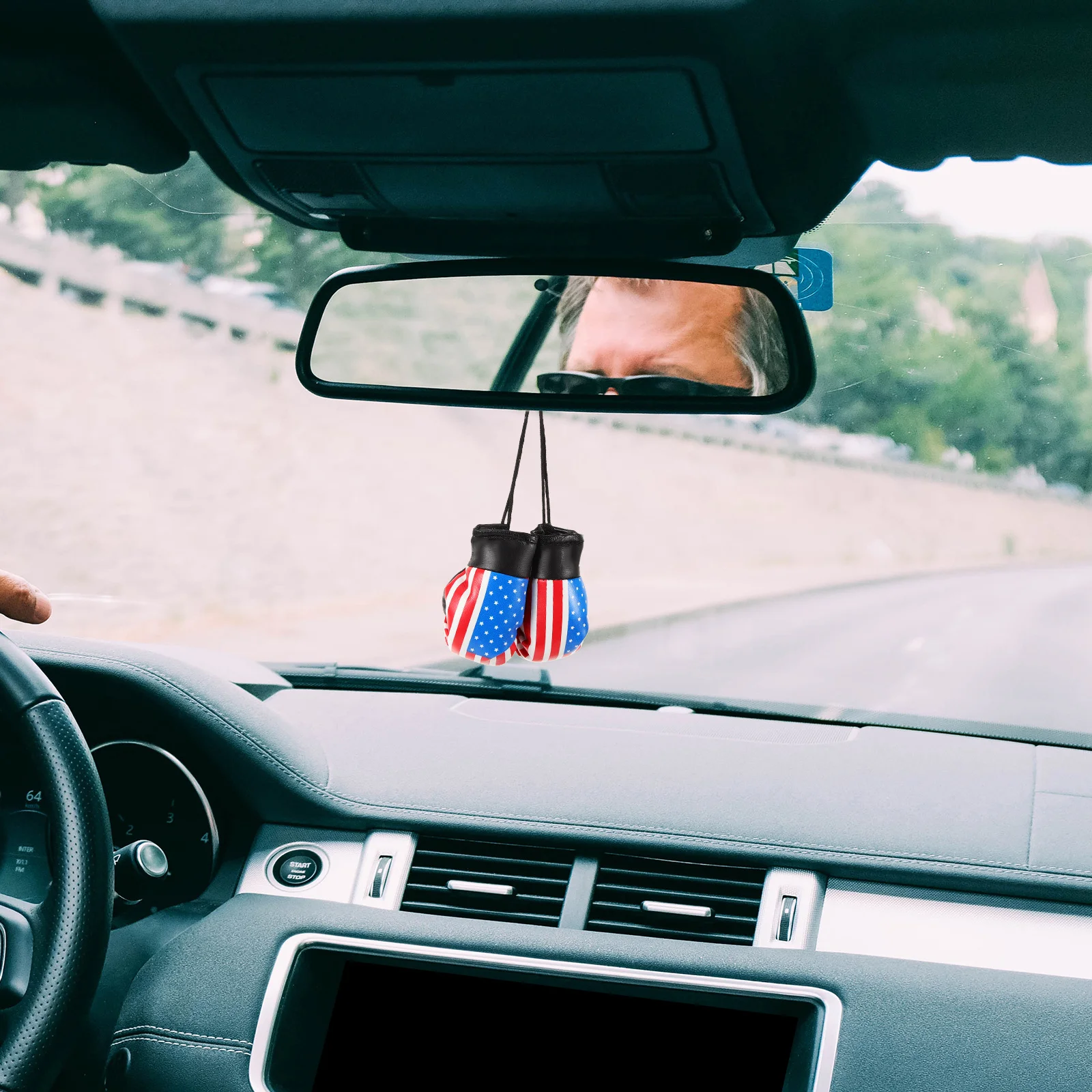 

1Pair Boxing Gloves Miniature Decor Exquisite Detail Durable Use for Car Home Keychain Boxing Party Decor Holiday Ornaments