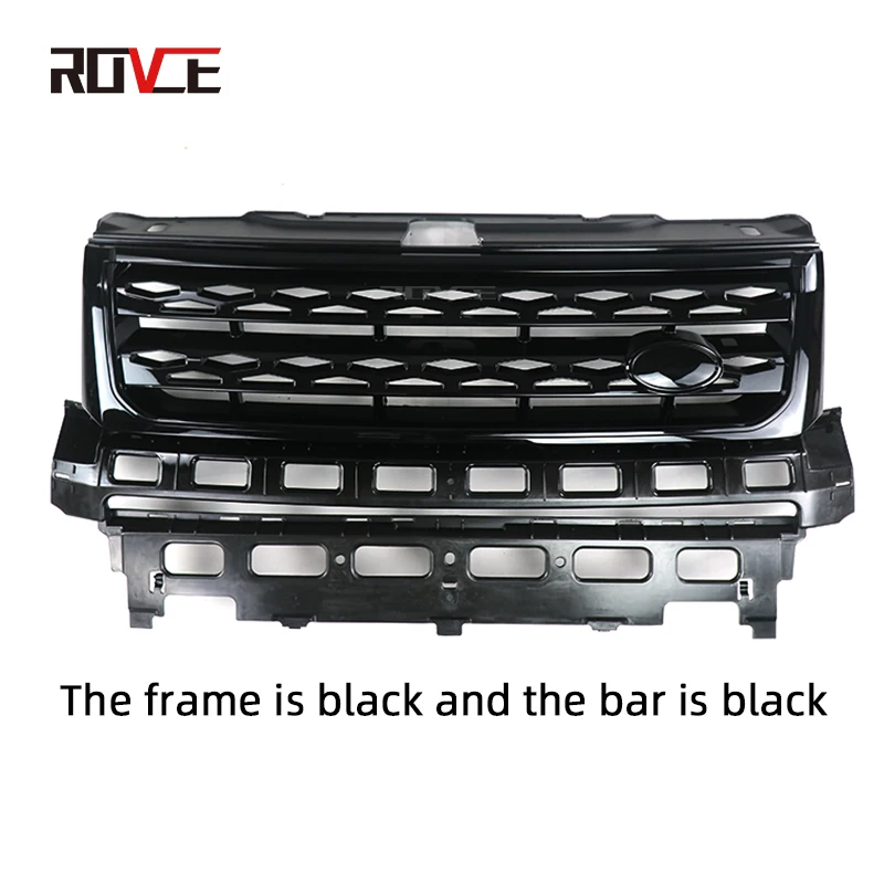 ROVCE Front Grille Bumper Mesh Grill For Land Rover Freelander 2 LR2 2010 2011 2012 2013 2014 2015 2016 Car Accessories ABS