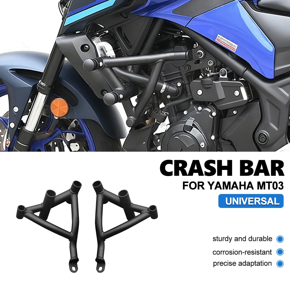 Motorcycle Crash Bar Engine Guard Frame Protector Stunt Cage Anti-fall Bumper For YAMAHA MT03 Modified Moto Bumper Guard