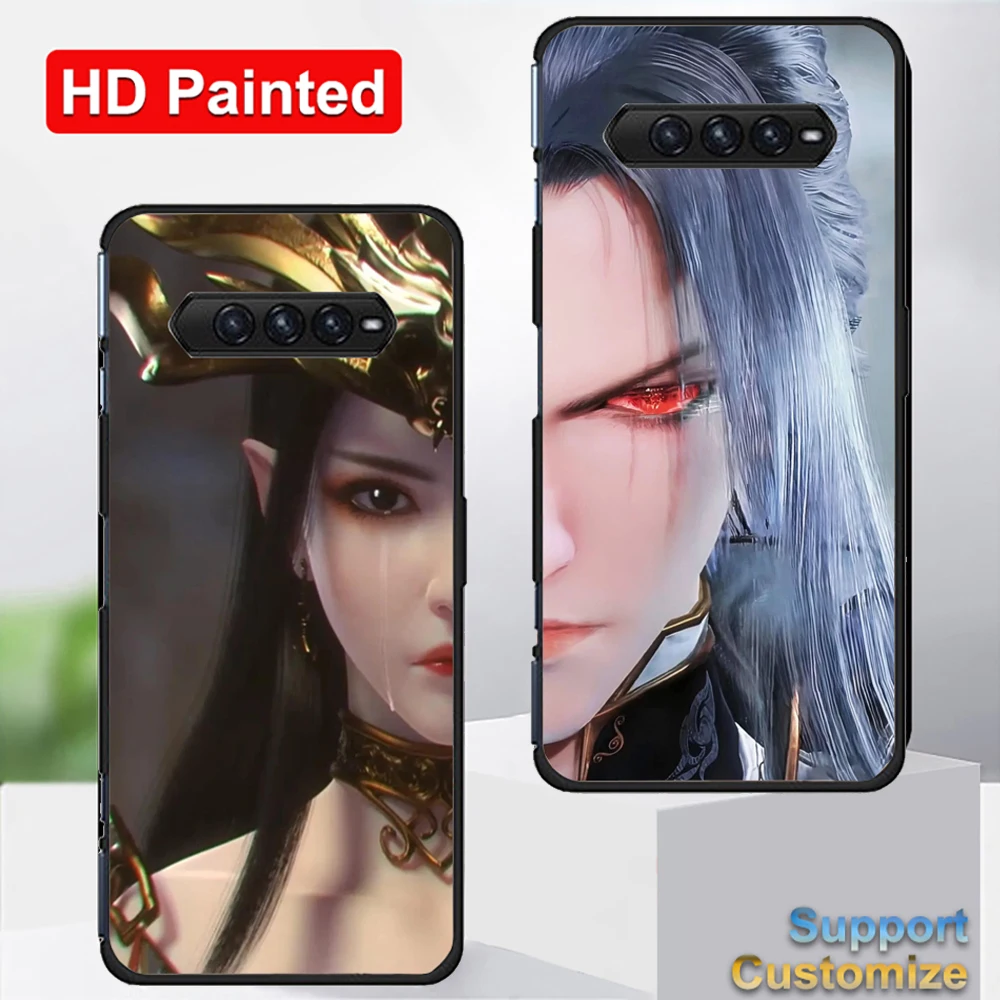 Douluo чехол с рисунком континента HD для Xiaomi Black Shark 5 RS 5RS оболочка Dou po cang qiong задняя крышка для Black Shark 4 4s Pro