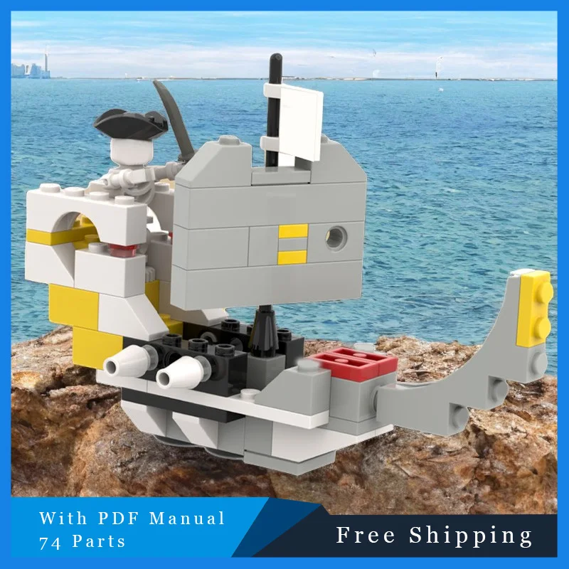 74 pezzi creativi piccoli barche fantasma tecnologia blocchi di costruzione modulari modello educativo assemblaggio fai da te giocattoli per bambini regali di compleanno