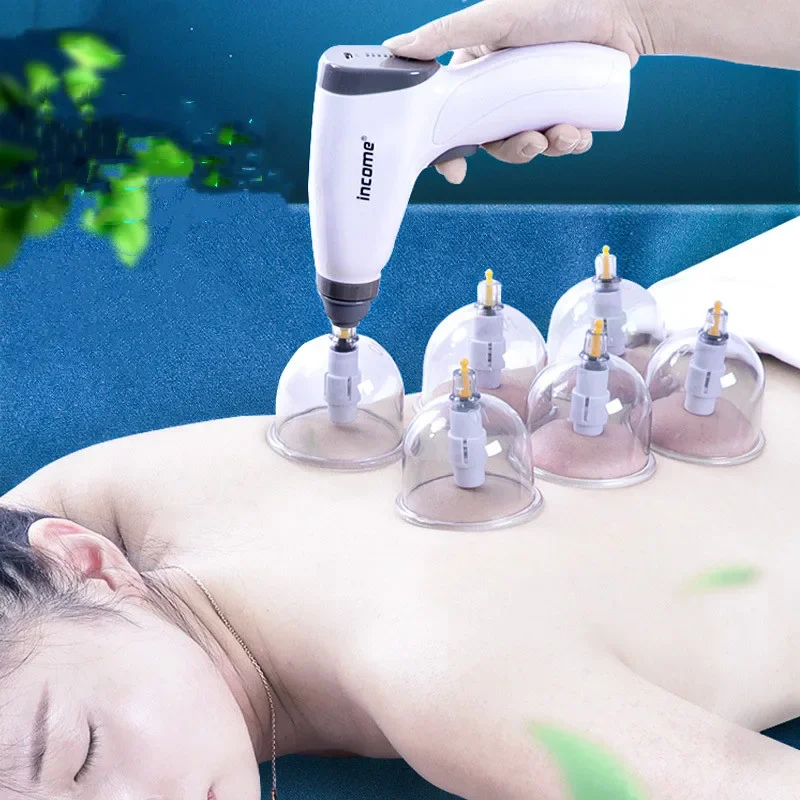 4/12/20/24 Cans Electric Vacuum Cupping Cup Massager Set For Body Massage Chinese Healthy Care Anti-Cellulite Suction Cups